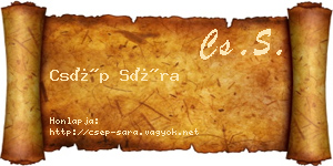 Csép Sára névjegykártya